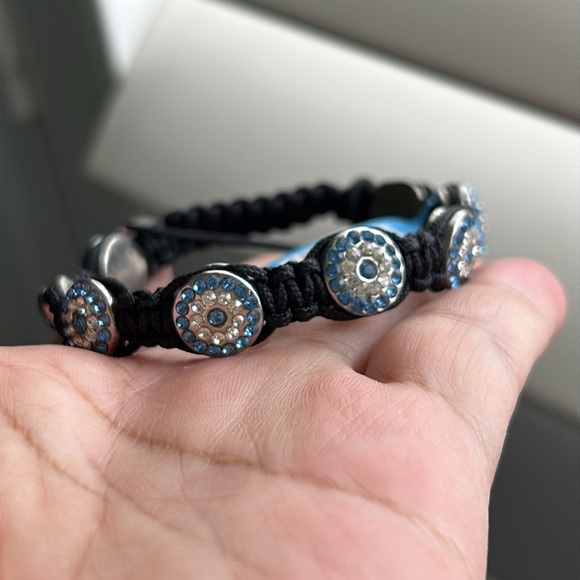 🖤NWT💕Sapphire Crystal Oval Shamballa Bracelet - Picture 11 of 12